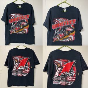 Vtg Dan Wheeler Racing T Shirt Dirt Track WRC Racing Double Sided Graphic Men XL